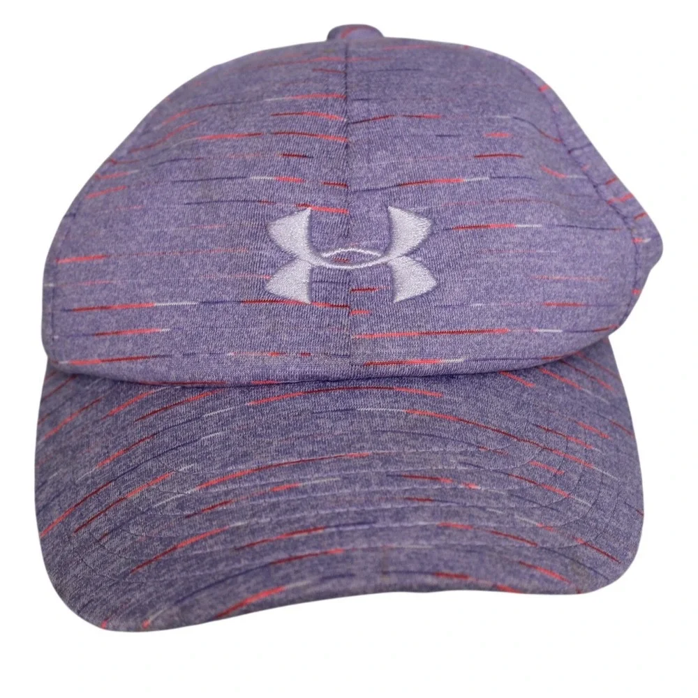 Under Armour UA Youth‎ Free Fit Purple Heathered Striped Baseball Cap OSFA